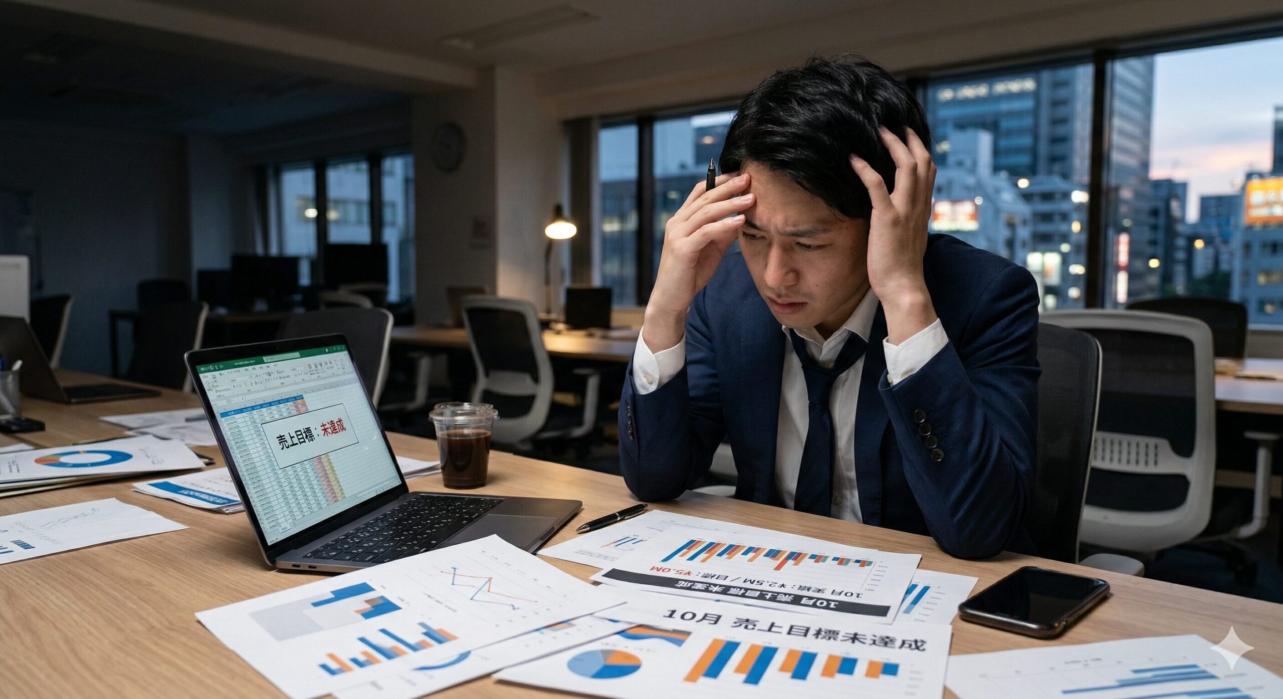 悩む営業マンのイメージ画像